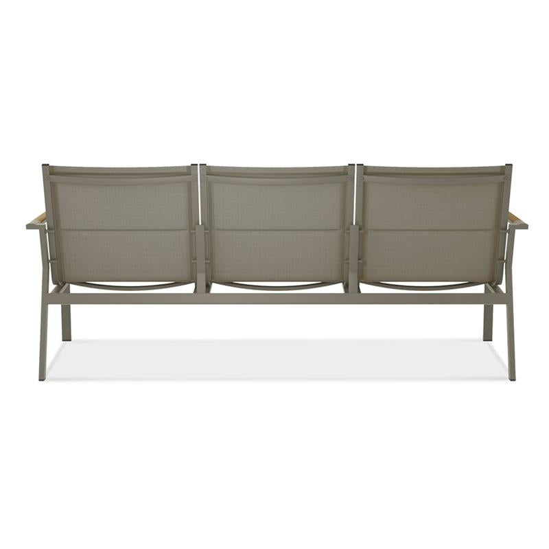 Gazelig Sofa 3-Sitzer 180,2 x 77 x 80cm Aluminium und Batyline