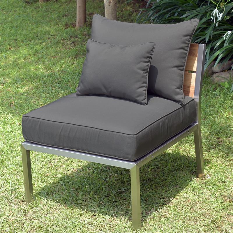 Makan Polsterset Lounge Mittelmodul SunProof 3-tlg.(1 Sitz-,1 großes+ 1 kleines Rückenpolster)