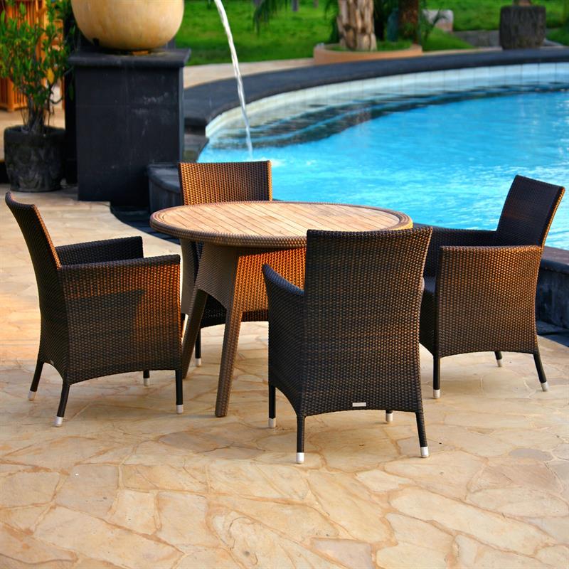 Table Trinity 110 table ronde en osier