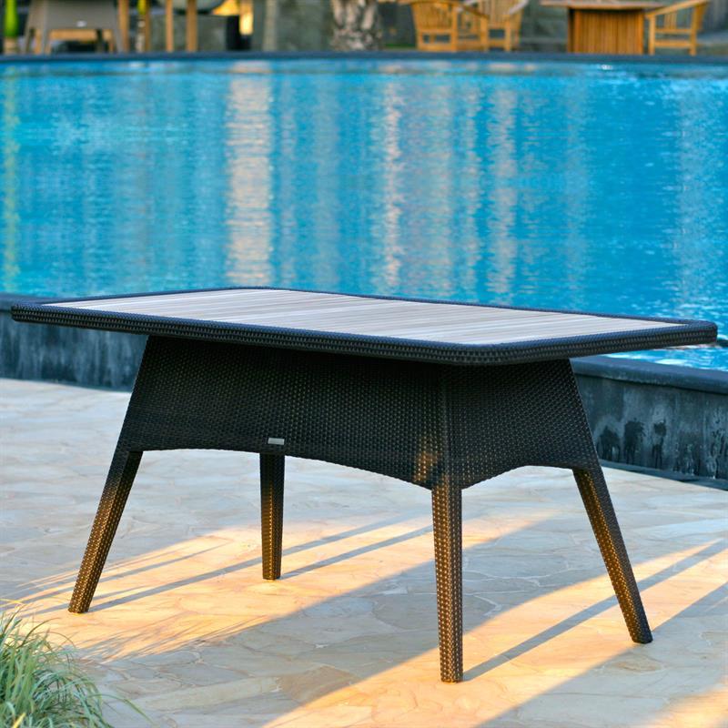 Trinity Dining Table 165 Wicker Table Rectangular