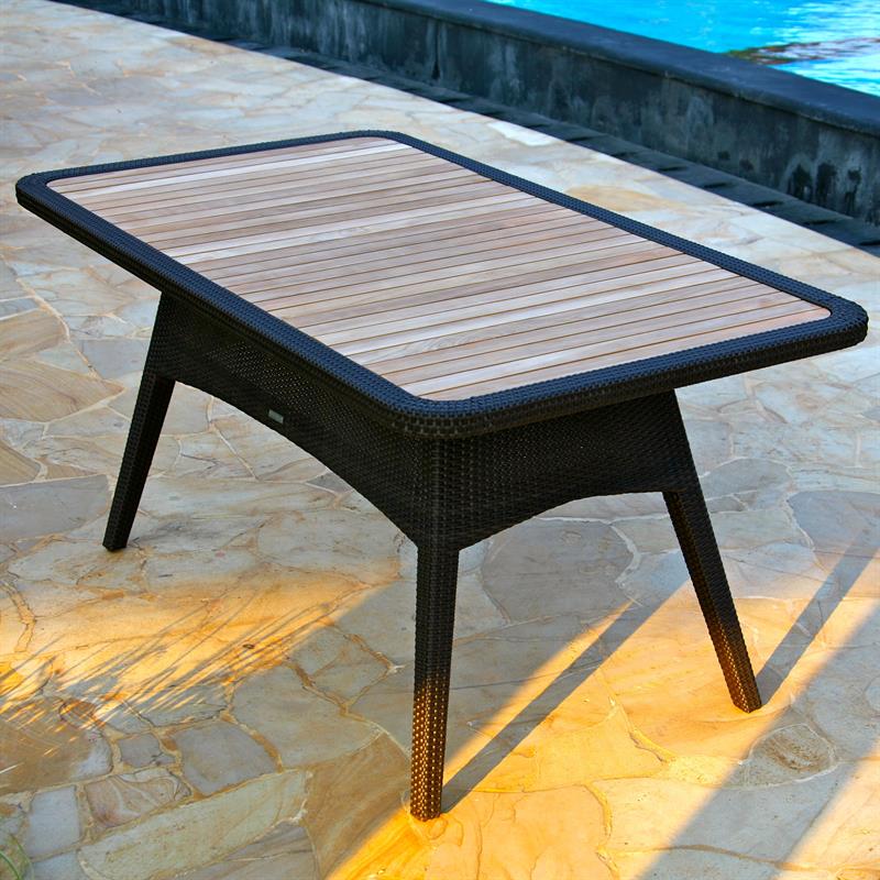 Trinity Dining Table 165 Wicker Table Rectangular