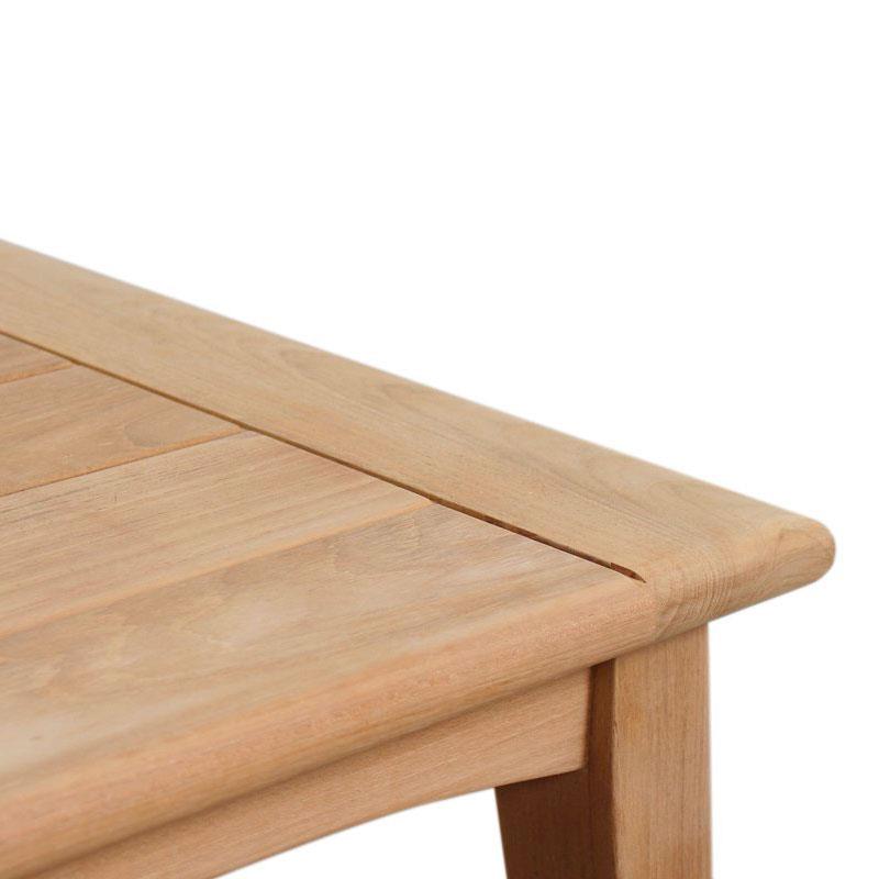 Piedra Beistelltisch quadratisch 50 x 50 x 50 cm Zertifiziertes Teakholz GRADE A