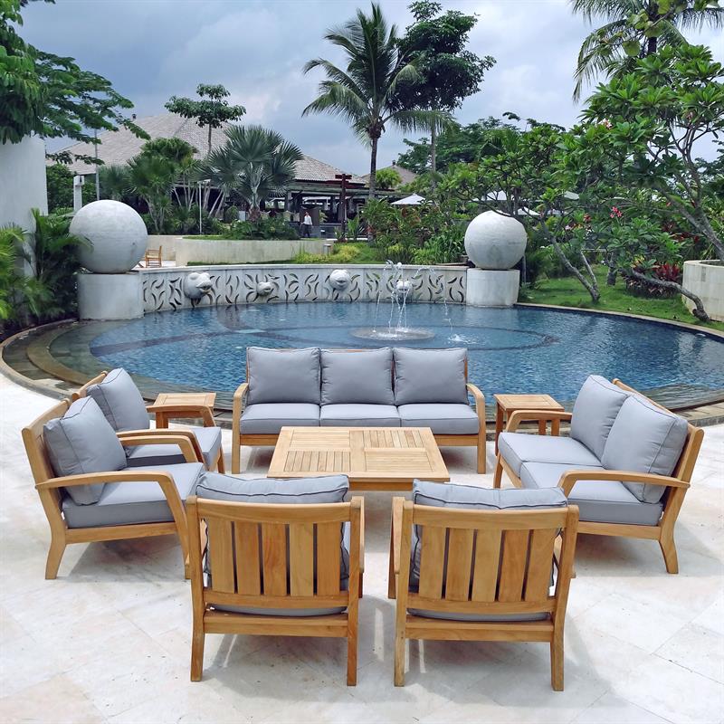 Corona Sessel 1 Sitzer 72 x 76,5 x 82 cm - Zertifiziertes Teakholz GRADE A