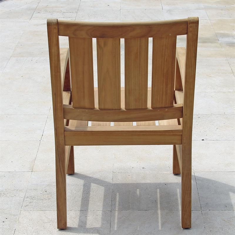 Corona Armlehnstuhl 56 x 63 x 90 cm - Zertifiziertes Teakholz GRADE A