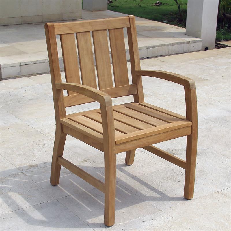 Corona Armlehnstuhl 56 x 63 x 90 cm - Zertifiziertes Teakholz GRADE A