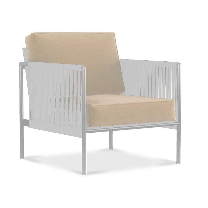 Auflagenset Snix 1-Sitzer Sessel Sitz- u. Rückenkissen Sunproof 2-teilig