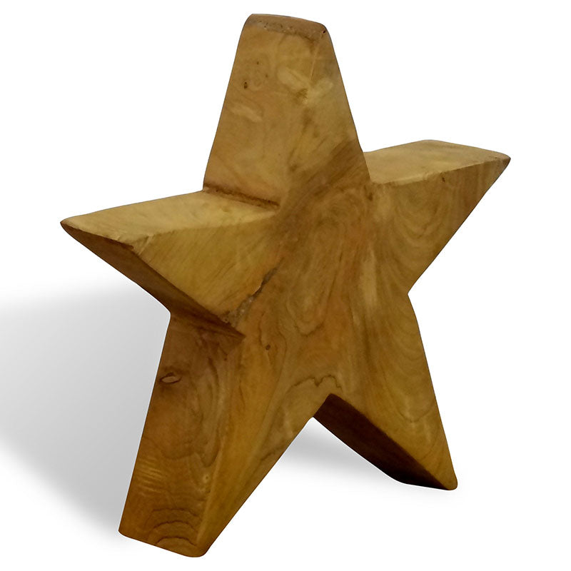 Teak star small - approx. 20 cm high