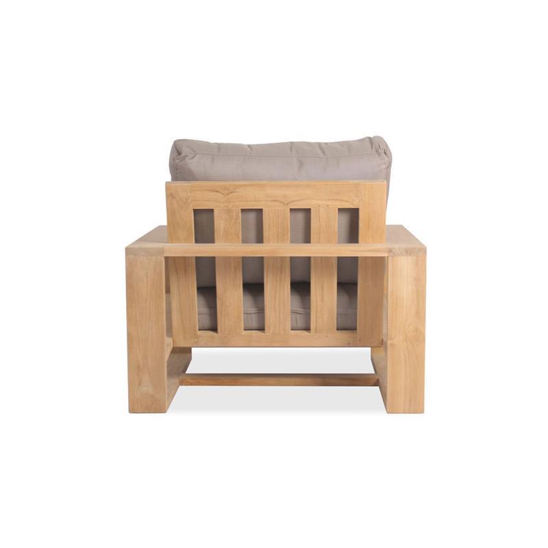 Trent Lounge Sessel - 89 x 95 x 71 cm - Zertifiziertes Teakholz GRADE A