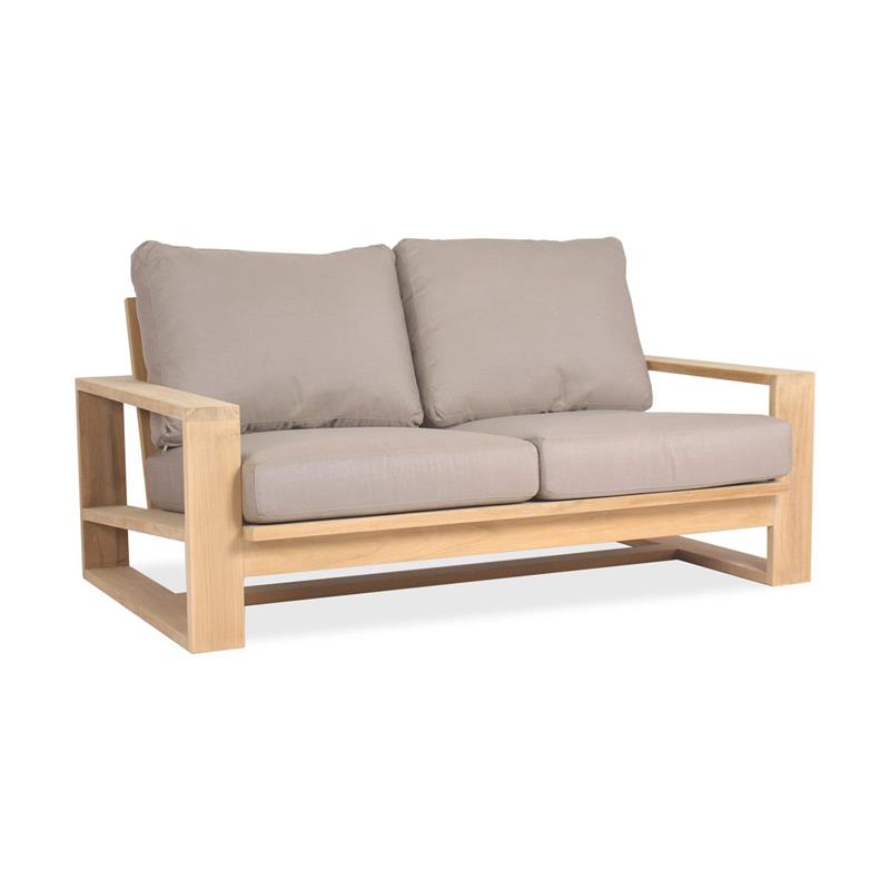 Trent Lounge Sofa 2-Sitzer - 89 x 155 x 71 cm - Zertifiziertes Teakholz GRADE A