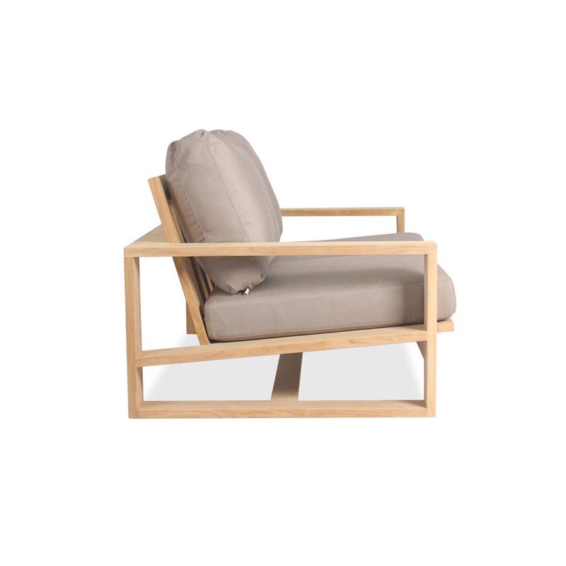 Trent Lounge Sofa 2-Sitzer - 89 x 155 x 71 cm - Zertifiziertes Teakholz GRADE A