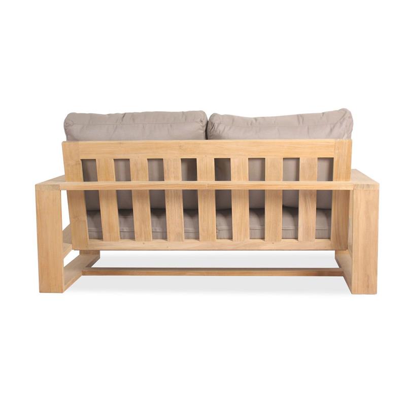 Trent Lounge Sofa 2-Sitzer - 89 x 155 x 71 cm - Zertifiziertes Teakholz GRADE A