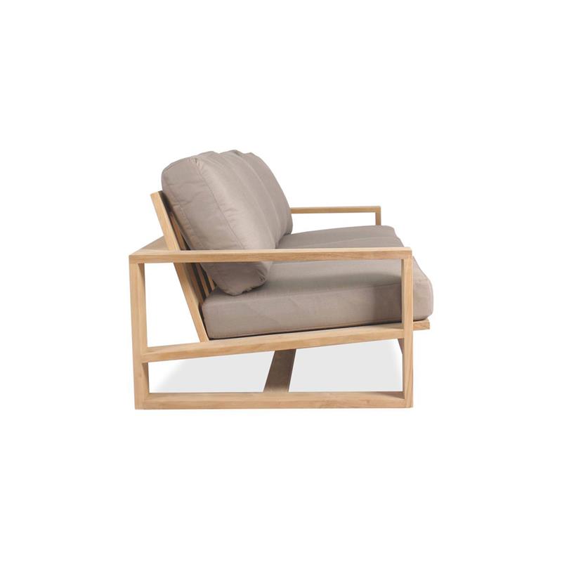 Trent Lounge Sofa 3-Sitzer - 89 x 211 x 71 cm - Zertifiziertes Teakholz GRADE A