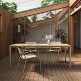 Matic Stapelstuhl Sandy Grey/Sandy Grey Teak Grade A mit Aluminium pulverbeschichtet