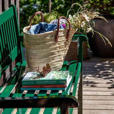 Banc de jardin Brighton 108 cm - bois d'acajou certifié peint vert brillant