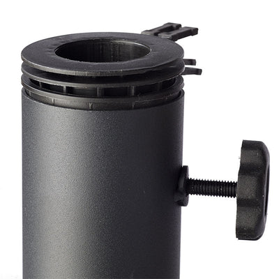 Pied de parasol Cinas Basic environ 50 kg en béton thermolaqué noir