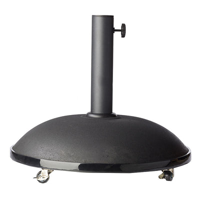 Pied de parasol Cinas Basic environ 50 kg en béton thermolaqué noir