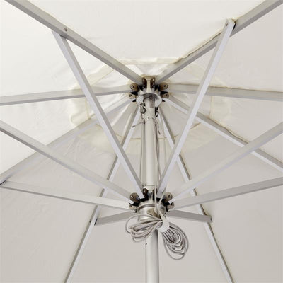 Cinas Parasol Antibes 330 cm round - Aluminium frame with natural white canopy