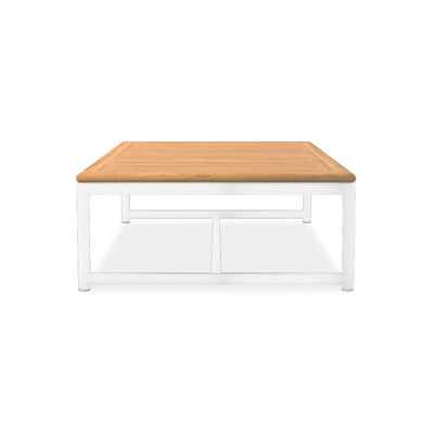 Table basse Gazelig 130x70x30cm - aluminium + teck certifié GRADE A