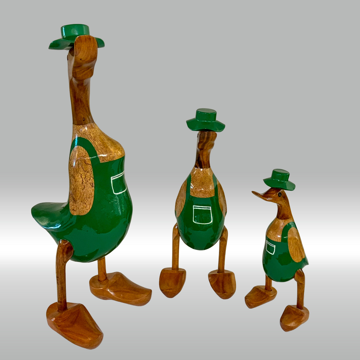 Ente Gärtner groß »Roy« grüne Schürze mit Tasche