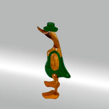 Ente Gärtner mittel »Karl« grüne Schürze mit Blümchen