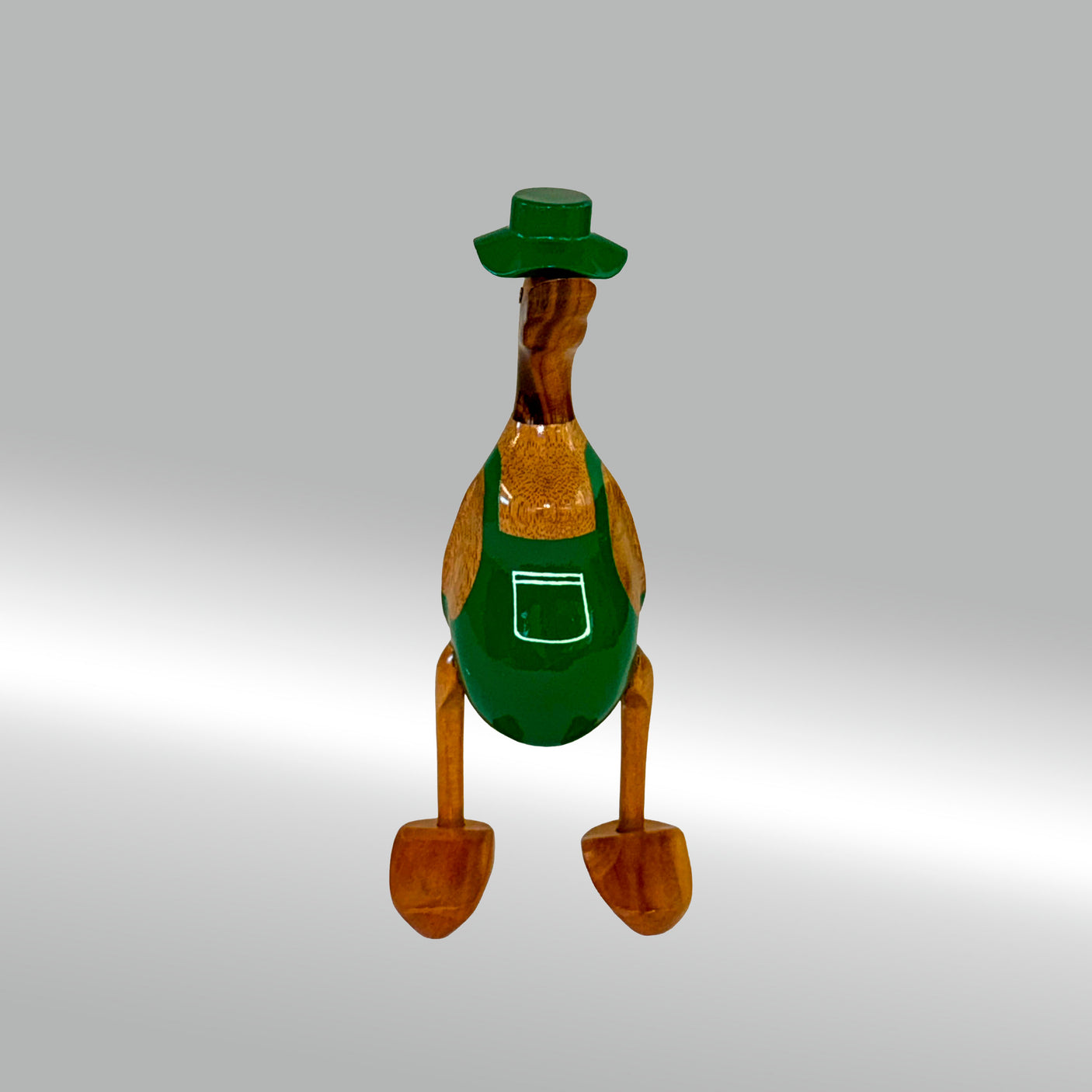 Ente Gärtner mittel »Karl« grüne Schürze mit Blümchen