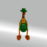 Ente Gärtner mittel »Karl« grüne Schürze mit Blümchen