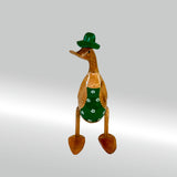 Ente Gärtnerin mittel »Babette« grüne Schürze mit Blümchen