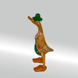 Ente Gärtnerin mittel »Babette« grüne Schürze mit Blümchen