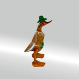 Ente Gärtnerin klein »Babuschka« grüne Schürze mit Blümchen