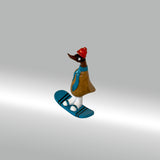 Ente Snowboarder klein »Tom-Hardy« blaues Board und Schal ca. 23 cm hoch