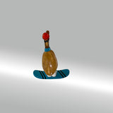 Ente Snowboarder klein »Tom-Hardy« blaues Board und Schal ca. 23 cm hoch