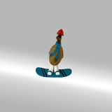 Ente Snowboarder klein »Tom-Hardy« blaues Board und Schal ca. 23 cm hoch