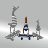 Ente Skateboard  mittel »Coco« Board mit rollenden Rollen  ca. 41 cm hoch