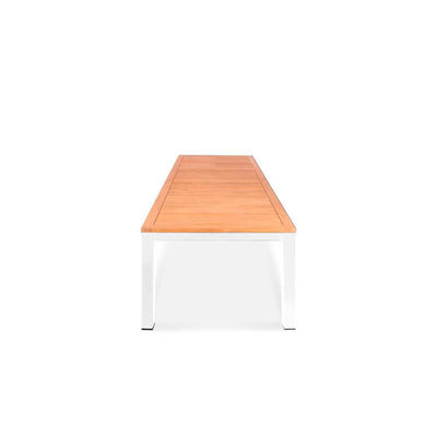 Florence aluminum front extension table 310/210x100x77 cm Certified Teak GRADE A with aluminum frame