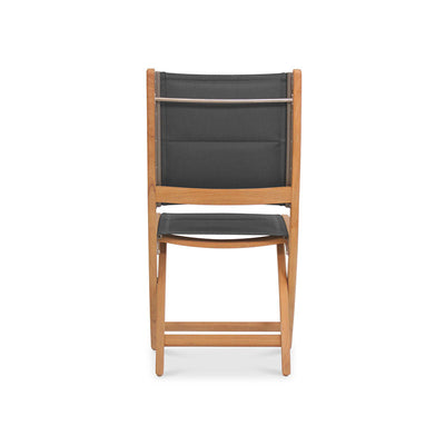 Chaise pliante Rivera DELUXE - tapissée sans accoudoirs en teck GRADE A + Batyline + ferrures en acier inoxydable