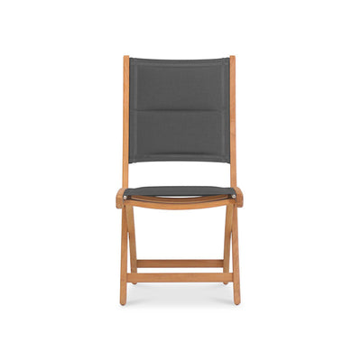 Chaise pliante Rivera DELUXE - tapissée sans accoudoirs en teck GRADE A + Batyline + ferrures en acier inoxydable