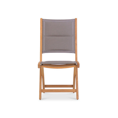 Chaise pliante Rivera DELUXE - tapissée sans accoudoirs en teck GRADE A + Batyline + ferrures en acier inoxydable