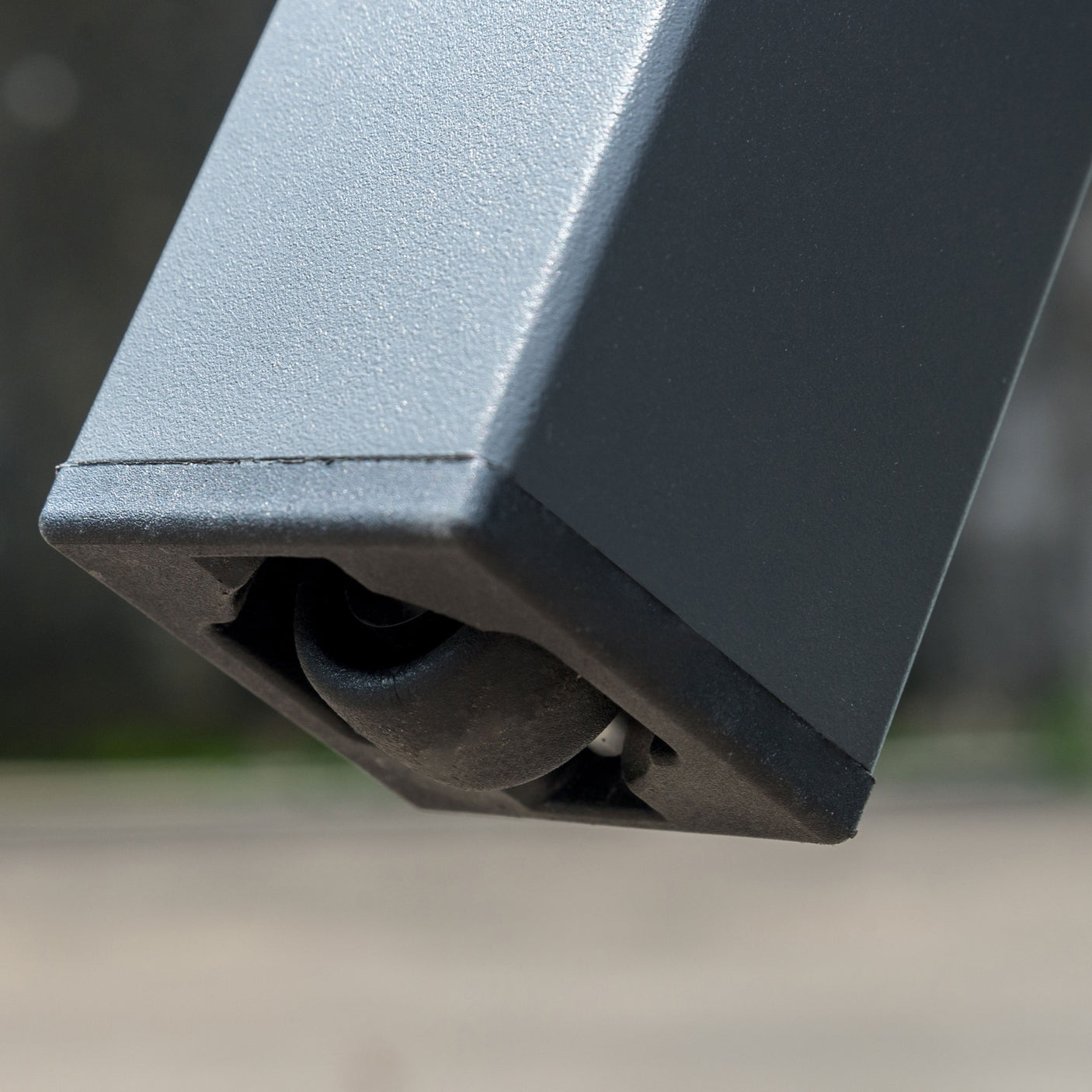 Marikk Frontausziehtisch 280/220/160x99,5 cm Keramikplatte + Edelstahl pulverbeschichtet+Rollen