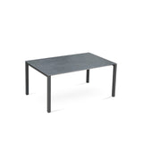 Marikk Frontausziehtisch 280/220/160x99,5 cm Keramikplatte + Edelstahl pulverbeschichtet+Rollen