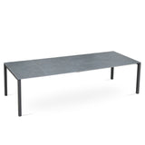 Marikk Frontausziehtisch 280/220/160x99,5 cm Keramikplatte + Edelstahl pulverbeschichtet+Rollen