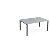 Marikk Frontausziehtisch 280/220/160x99,5 cm Keramikplatte + Edelstahl pulverbeschichtet+Rollen