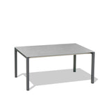 Marikk Rotations-Frontausziehtisch 220/160x99,5 cm Keramikplatte + Edelstahl pulverbeschichtet+Rollen