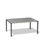 Marikk Rotations-Frontausziehtisch 240/180x99,5 cm Keramikplatte + Edelstahl pulverbeschichtet+Rollen