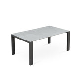 Marikk Deluxe  Frontausziehtisch 300/240/180x100cm Keramikplatte + Edelstahl pulverbeschichet +Rollen