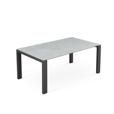 Marikk Deluxe  Frontausziehtisch 300/240/180x100cm Keramikplatte + Edelstahl pulverbeschichet +Rollen
