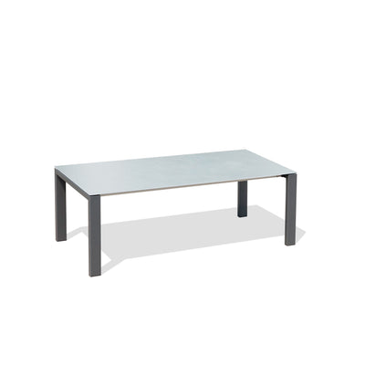 Marikk Deluxe  Frontausziehtisch 300/240/180x100cm Keramikplatte + Edelstahl pulverbeschichet +Rollen