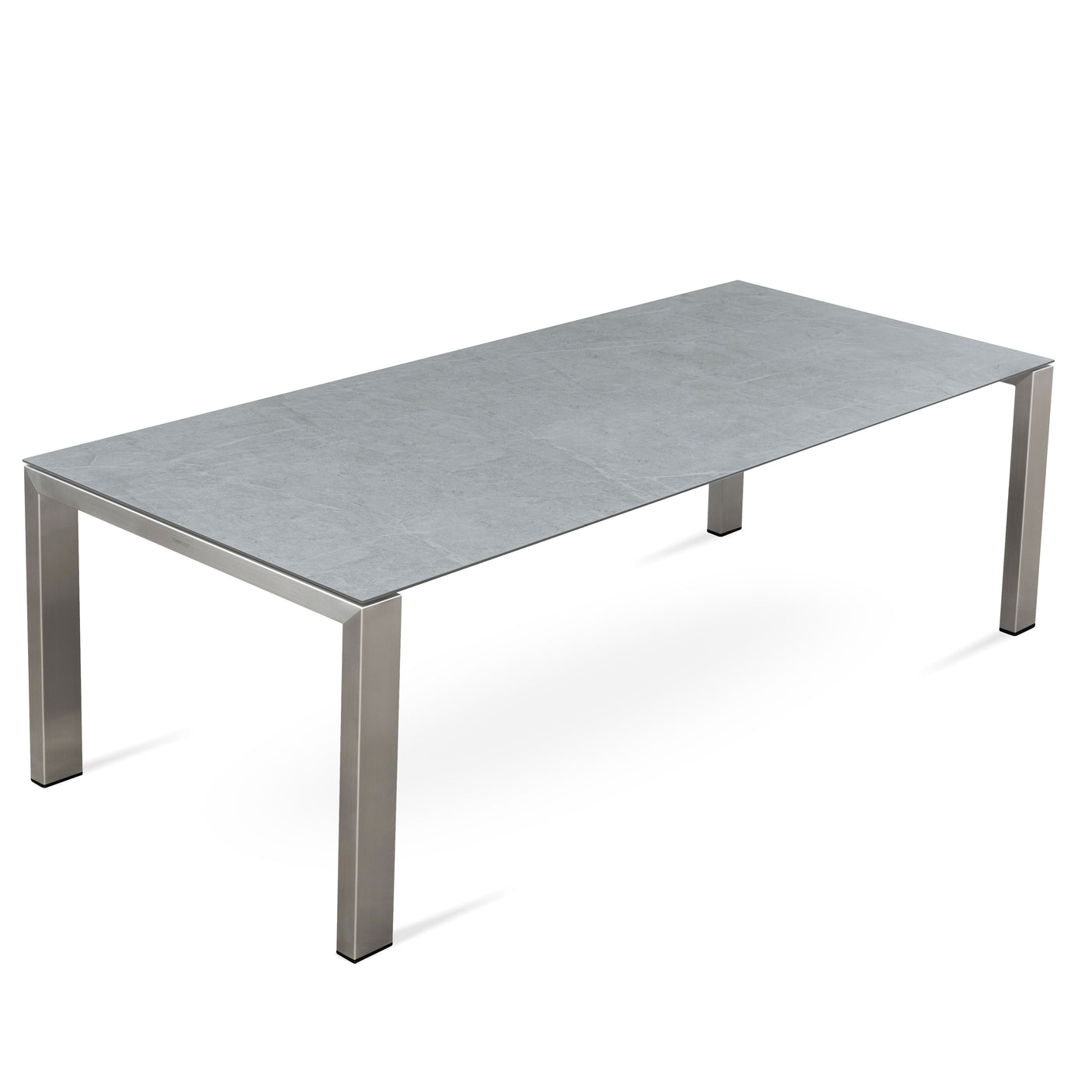 Marikk Deluxe  Frontausziehtisch 300/240/180x100cm Keramikplatte mit Edelstahlgestell und Rollen