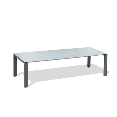Marikk Deluxe  Frontausziehtisch 300/240/180x100cm Keramikplatte + Edelstahl pulverbeschichet +Rollen
