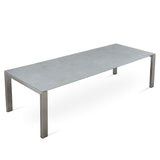 Marikk Deluxe  Frontausziehtisch 300/240/180x100cm Keramikplatte mit Edelstahlgestell und Rollen