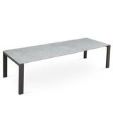 Marikk Deluxe  Frontausziehtisch 300/240/180x100cm Keramikplatte + Edelstahl pulverbeschichet +Rollen